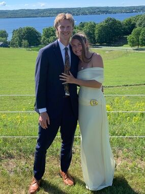 Runaway The Label One Off Shoulder Pale Yellow Maxi Dress